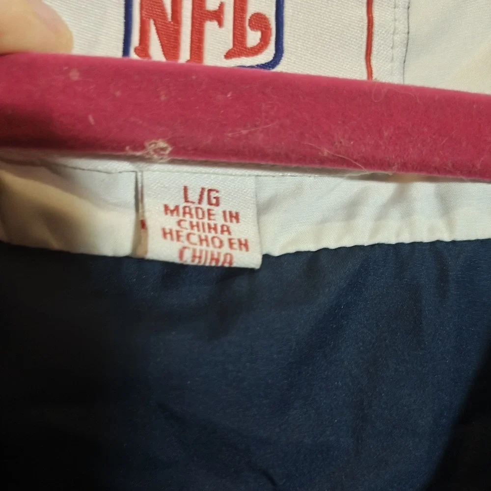 Dunbrooke New England Patriots Jacket Mens Blue NFL‎ Full Zip Windbreaker Size L